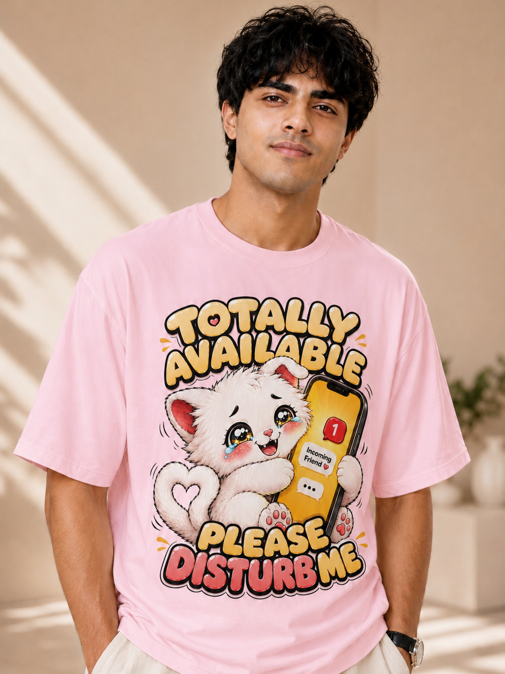 Totally Available - Please Disturb Me Unisex Oversized T-shirt
