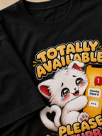 Totally Available - Please Disturb Me Unisex Oversized T-shirt