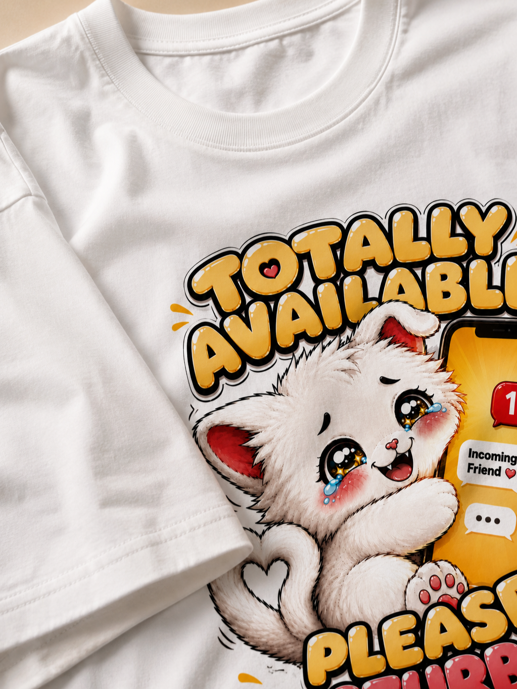 Totally Available - Please Disturb Me Unisex Oversized T-shirt