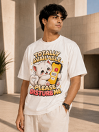 Totally Available - Please Disturb Me Unisex Oversized T-shirt