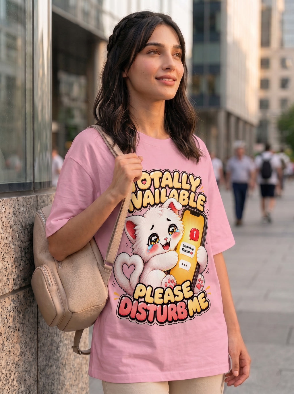 Totally Available - Please Disturb Me Unisex Oversized T-shirt