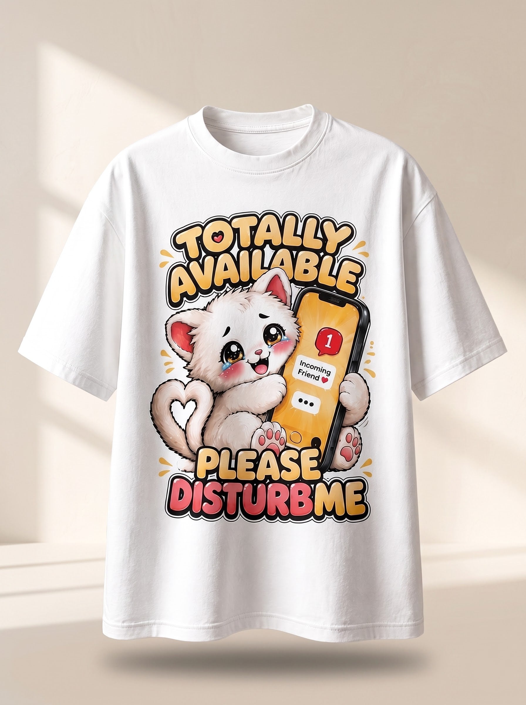 Totally Available - Please Disturb Me Unisex Oversized T-shirt