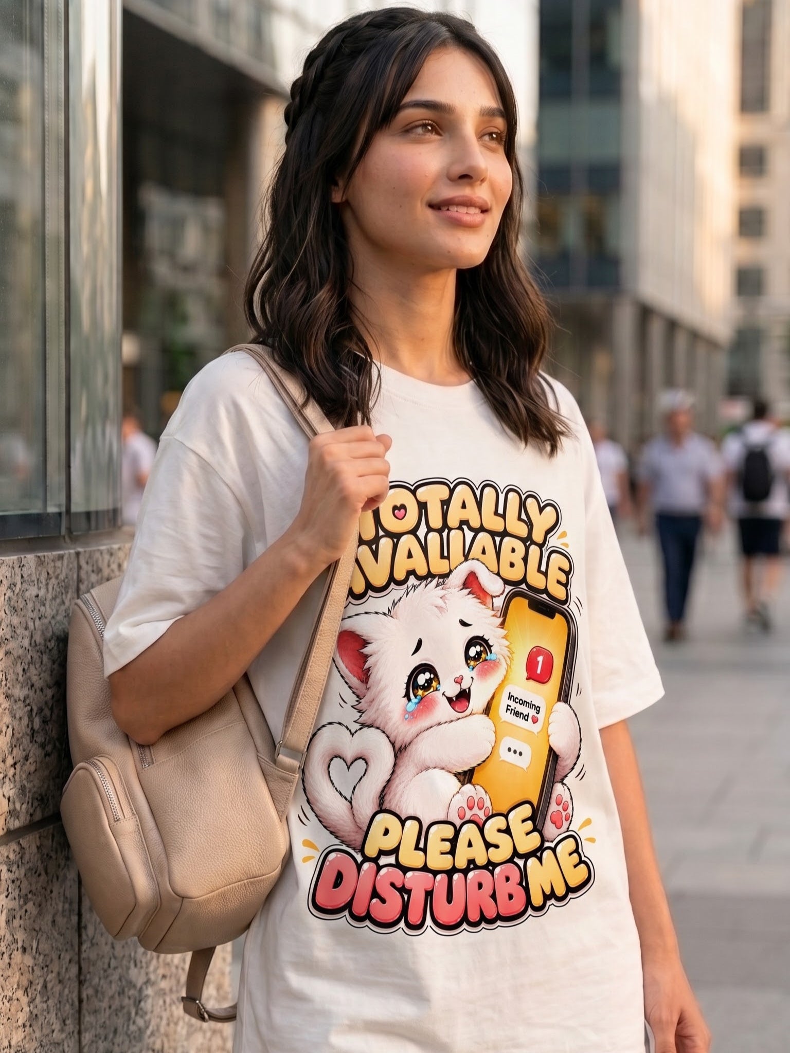 Totally Available - Please Disturb Me Unisex Oversized T-shirt