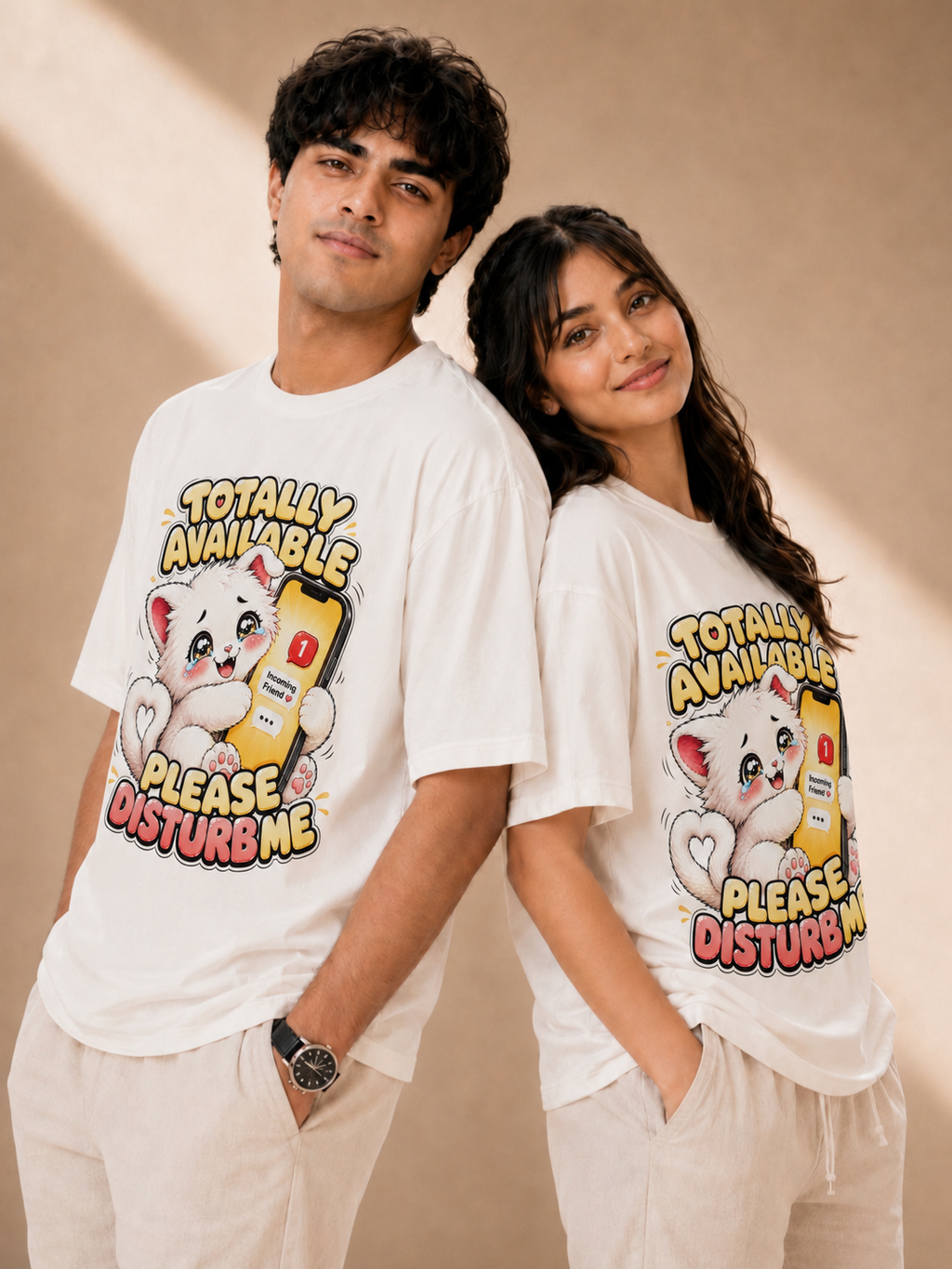 Totally Available - Please Disturb Me Unisex Oversized T-shirt